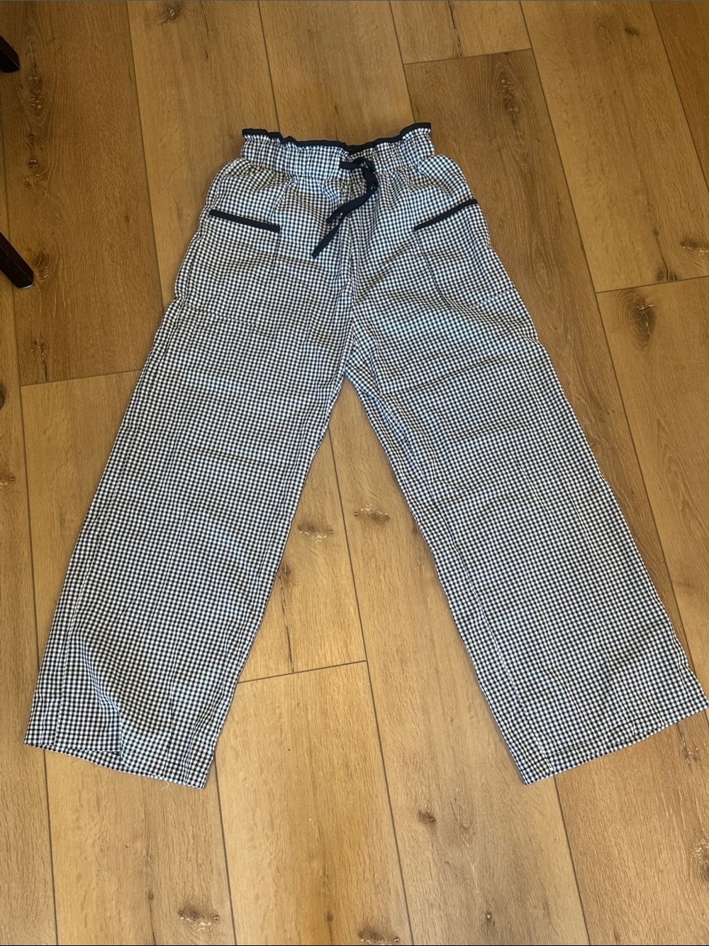 Gingham dress pants